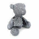 Little Sashiko Teddy Bear Col. 101 Black (Panel - not pre made) Min: 3 /each